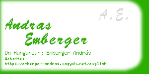 andras emberger business card